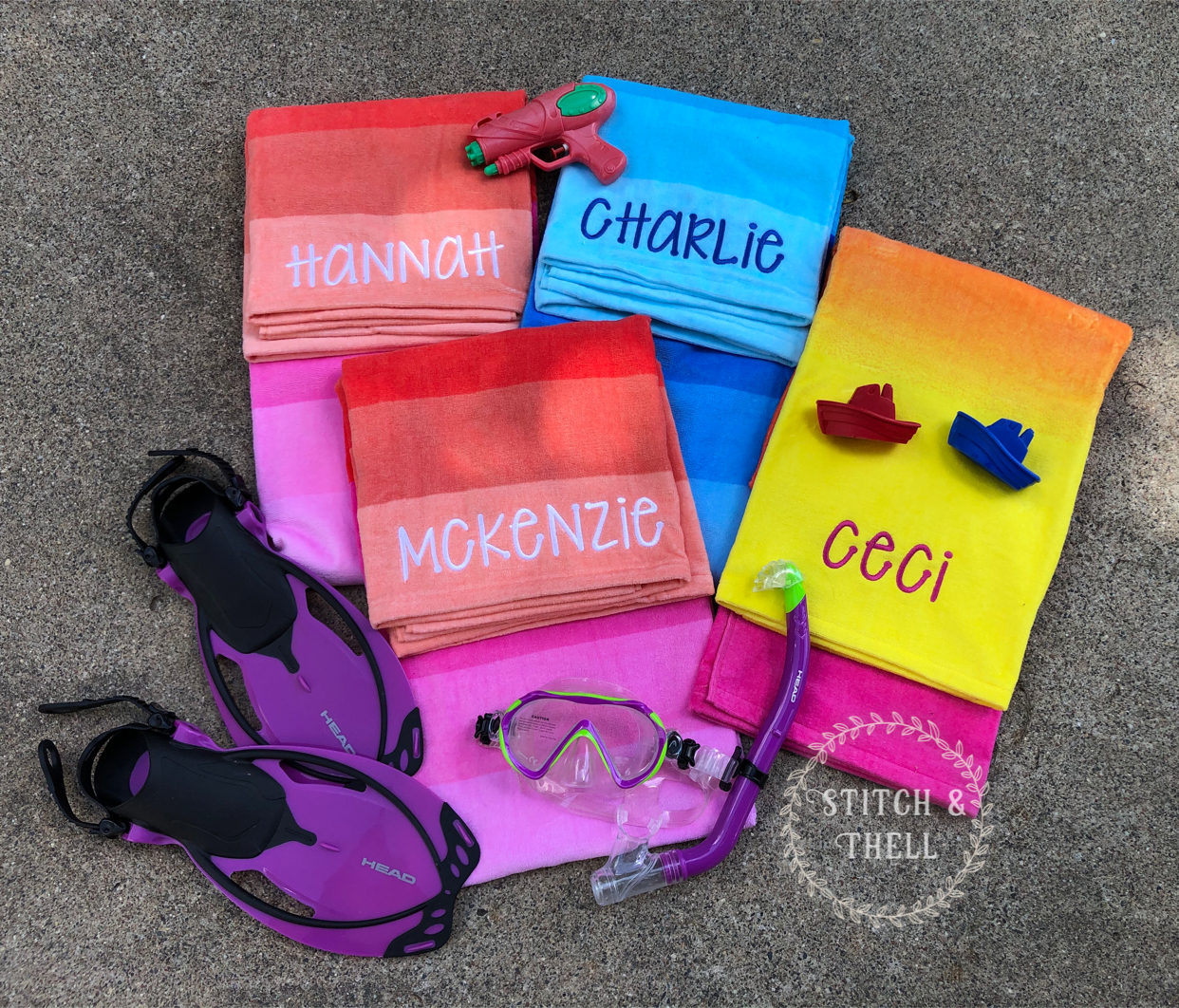Embroidered Beach Towel