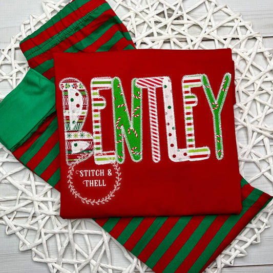 Holiday Name Pajamas