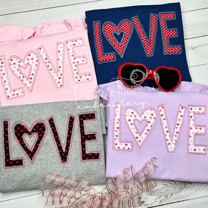LOVE Reverse Applique