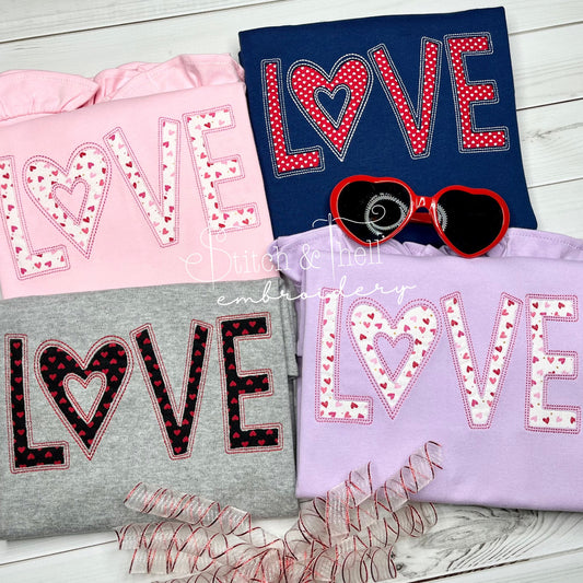 LOVE Reverse Applique