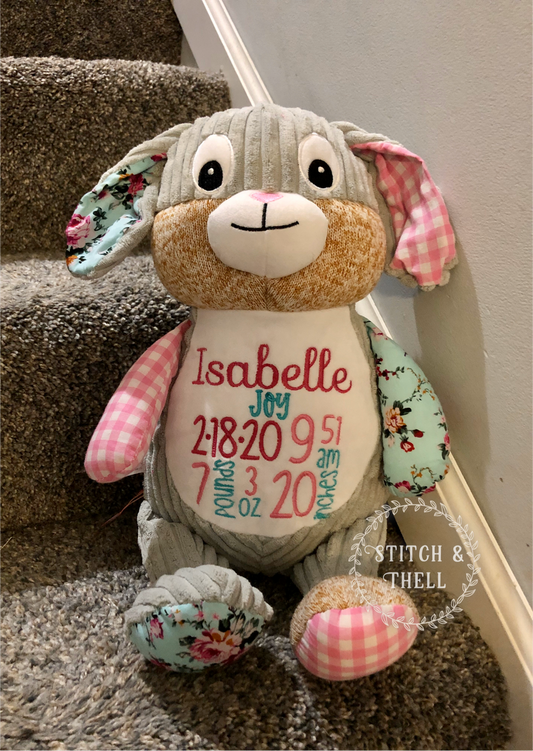 Harlequin Rabbit - Pink