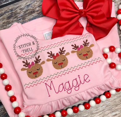 Cross Stitch Reindeer