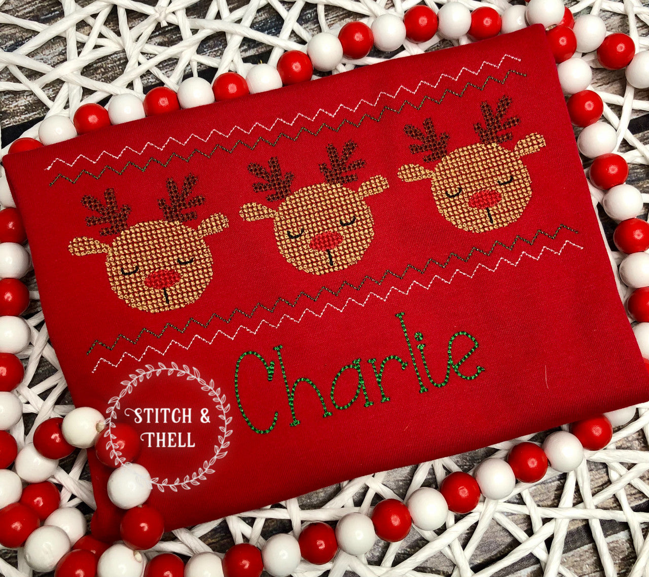 Cross Stitch Reindeer