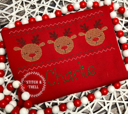 Cross Stitch Reindeer