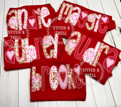 Valentines Name Shirt