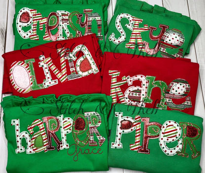 Christmas Name Shirt