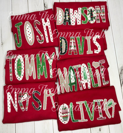 Christmas Name Shirt