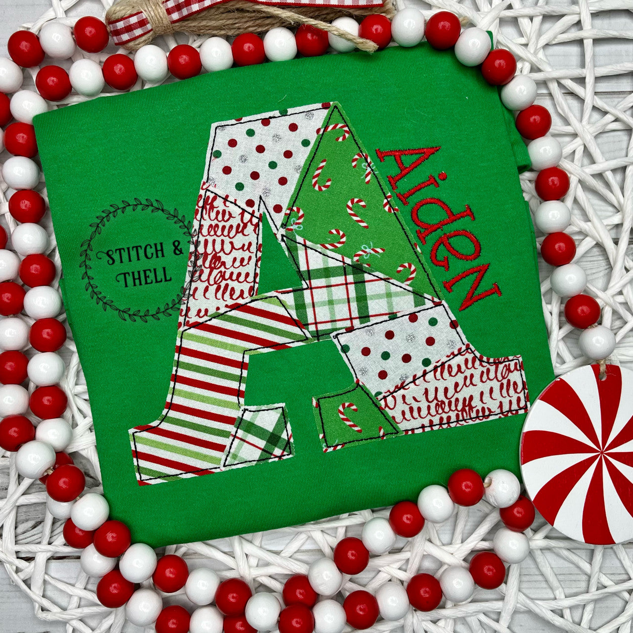 Christmas Patchwork Letter