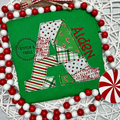Christmas Patchwork Letter