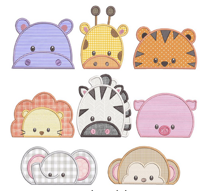 Animal Peeker Hooded Towel