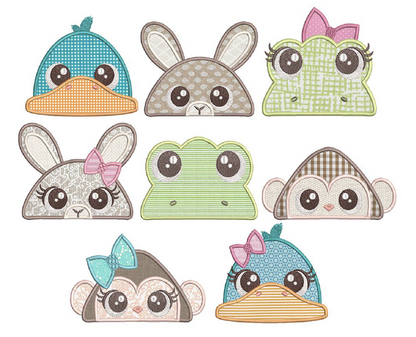 Animal Peeker Hooded Towel