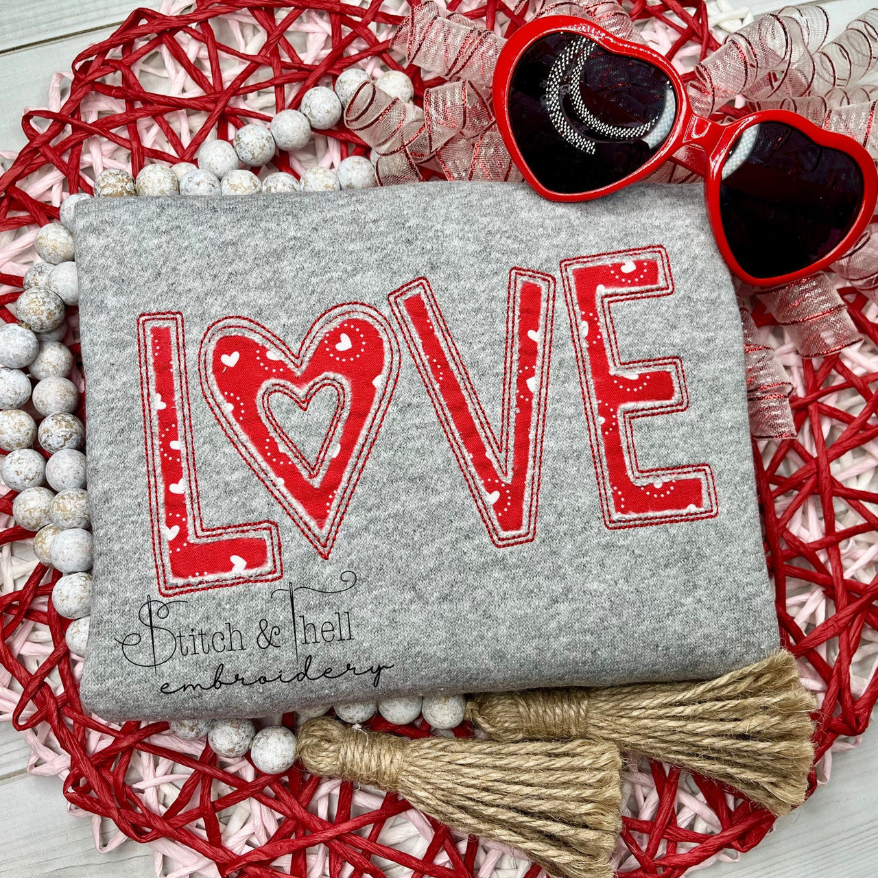 LOVE Reverse Applique