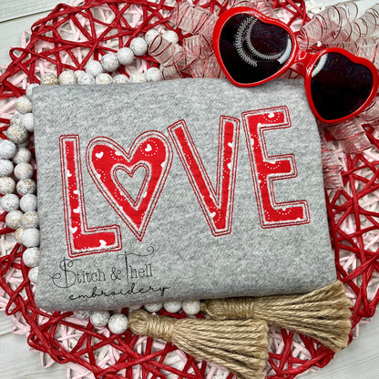 LOVE Reverse Applique