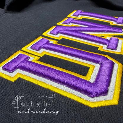3D Double Applique Spirit Wear