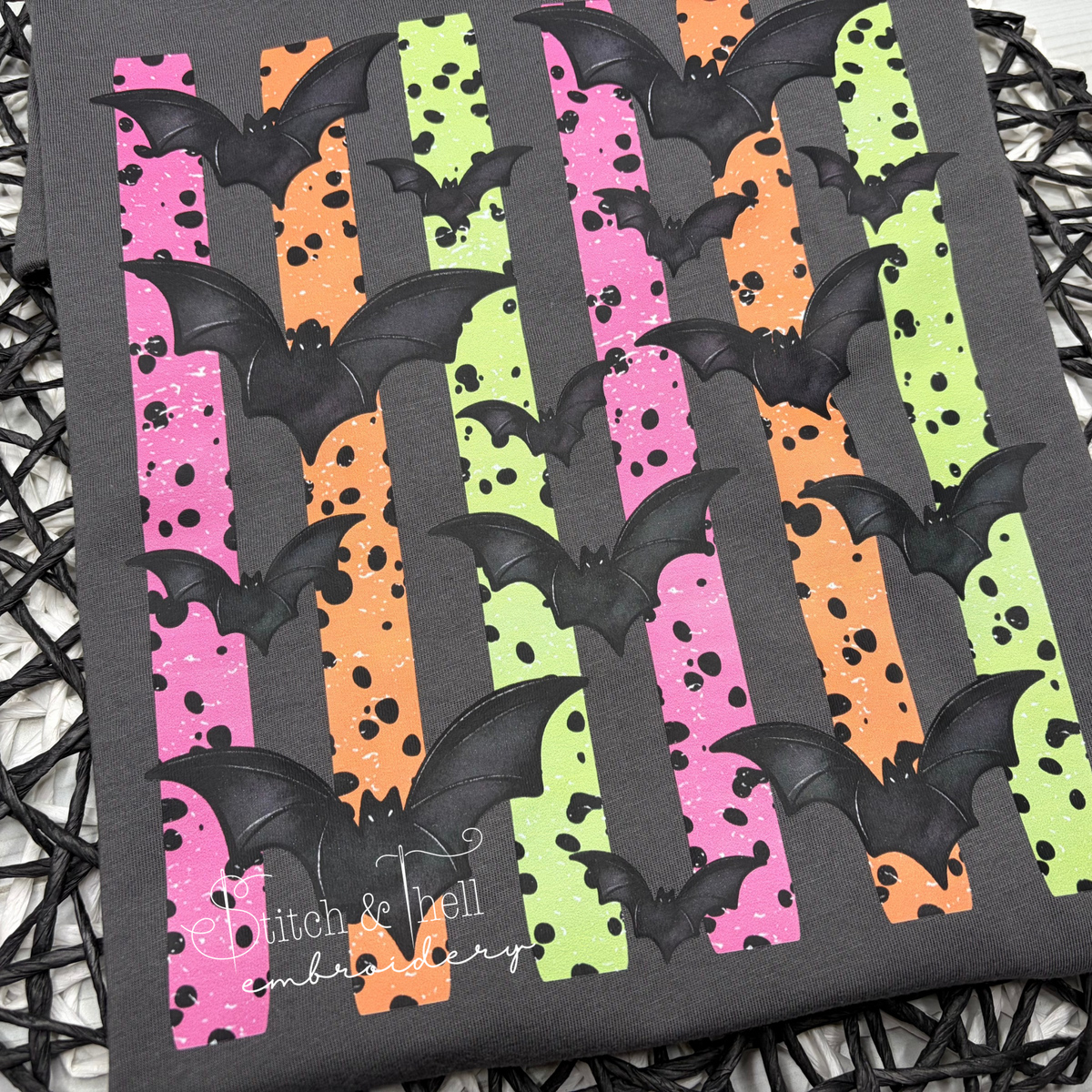 Neon Stripe Bats