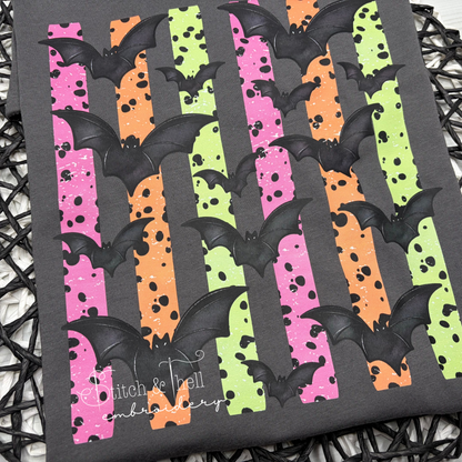 Neon Stripe Bats