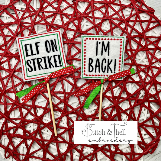 Christmas Elf Signs
