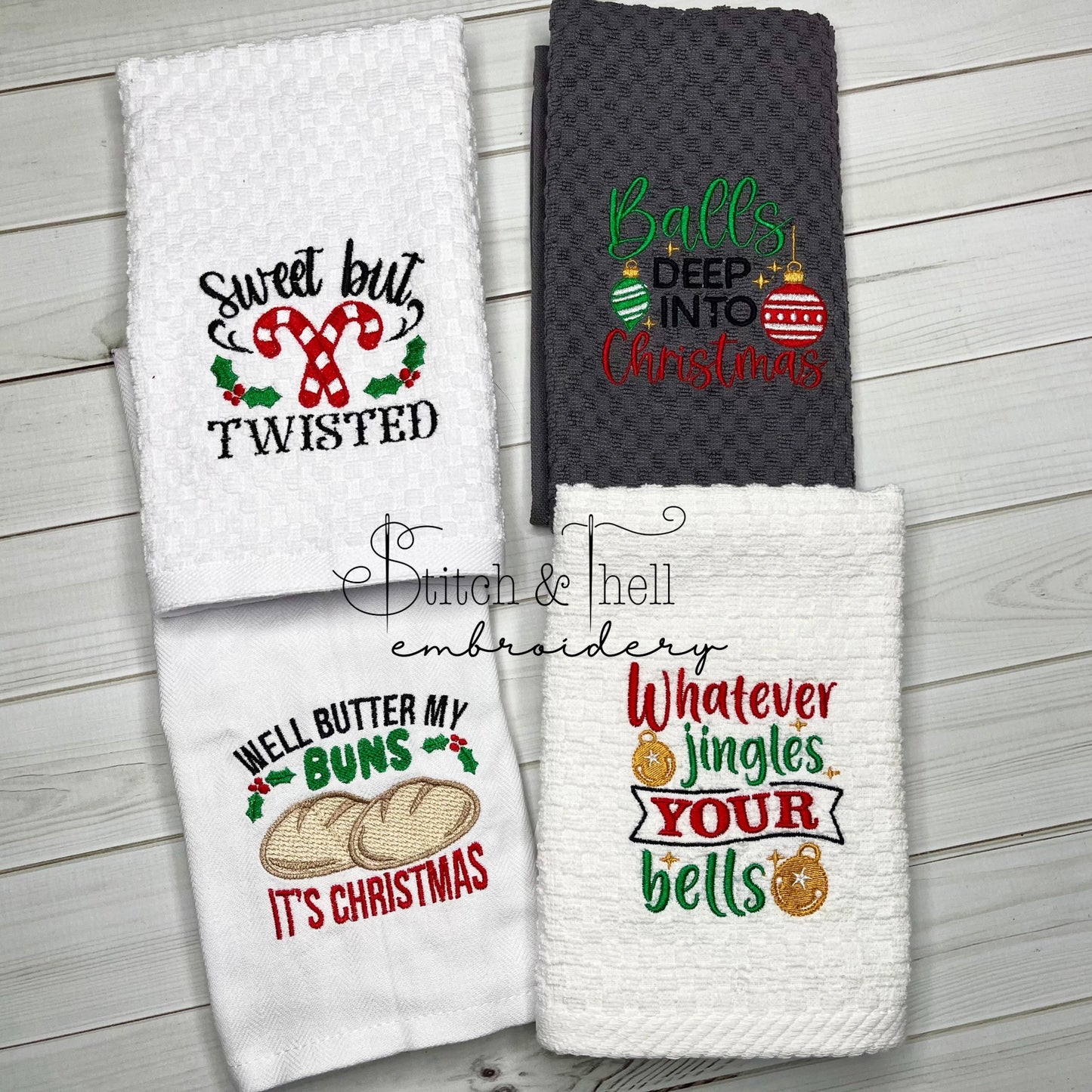 Funny Christmas Towel Set