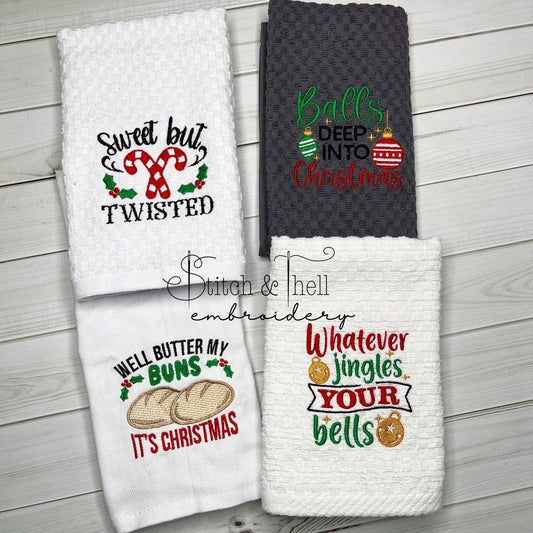 Funny Christmas Towel Set